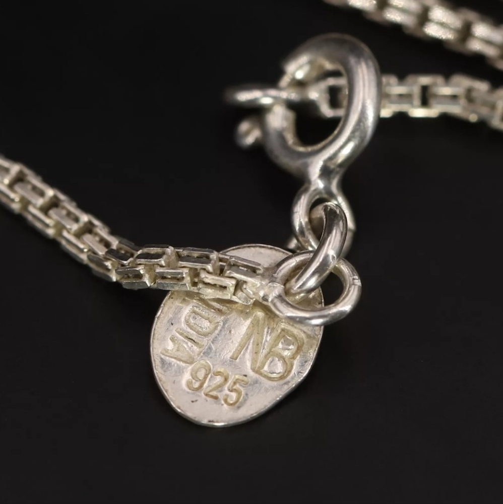 Nicky Butler Sterling Silver 925 Box Chain Designer Signed NB Necklace 24" NWT - Picture 8 of 16